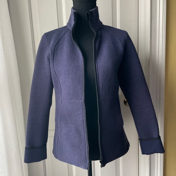 𝅺LULULEMON Insculpt Jacket Indigo Blue and Black 4 - Picture 1 of 6
